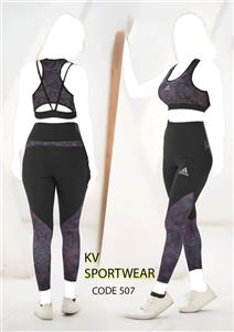 ست نیم تنه لگ ورزشی زنانه adidas کد 006