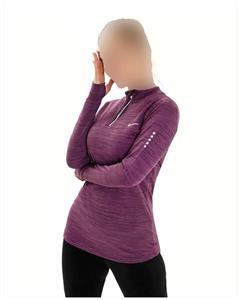 تیشرت نیم زیپ فینگردار ورزشی زنانه NIKE کد 0015