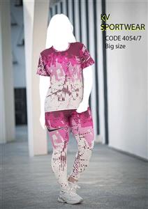 ست تیشرت شلوار سایز بزرگ ورزشی زنانه NIKE کد 0034