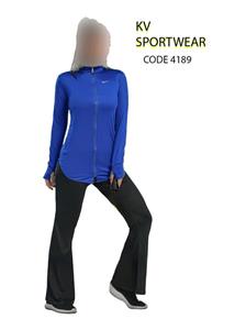 ست مانتو شلوار دمپا بوت کات ورزشی زنانه NIKE کد 009
