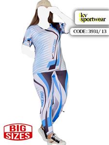 ست تیشرت شلوار سایز بزرگ ورزشی زنانه NIKE کد 001