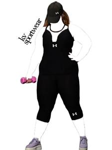 تاپ شلوارک ورزشی سایز بزرگ زنانه adidas کد 002