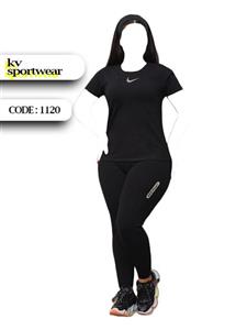 ست تیشرت شلوار سایز بزرگ زنانه NIKE کد 006