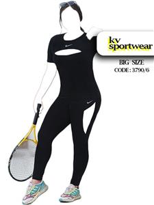 ست تیشرت شلوار سایز بزرگ زنانه NIKE کد 008