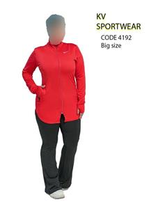 تیشرت نیم زیپ فینگردار بیگ و فری سایز ورزشی زنانه NIKE کد 0010