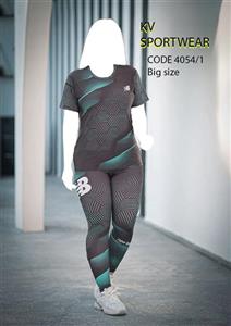 ست تیشرت لگ سایز بزرگ ورزشی زنانه adidas کد 003