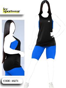 ست سه تیکه ورزشی زنانه adidas کد 001