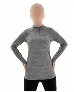 تیشرت نیم زیپ فینگردار ورزشی زنانه NIKE کد 0016