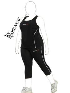 ست تاپ لگ سایز بزرگ ورزشی زنانه adidas کد 002