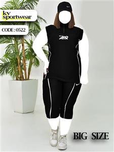 تاپ شلوارک بیگ سایز ورزشی زنانه Nike کد 0017