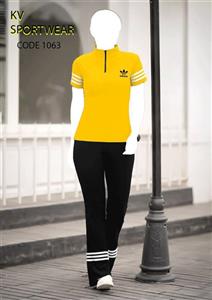 ست تیشرت شلوار سایز بزرگ ورزشی زنانه adidas کد 0015