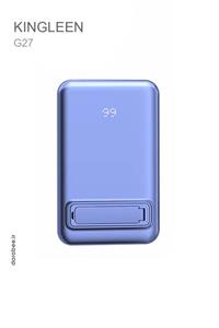 پاور بانک PD و وایرلس شارژ KINGLEEN مدل G27 ظرفیت 10هزار میلی آمپر