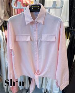 شومیز گره ای مستر وارداتی طرح دار شیک جنس پارچه بسیار خنک مخصوص تابستون فری سایز