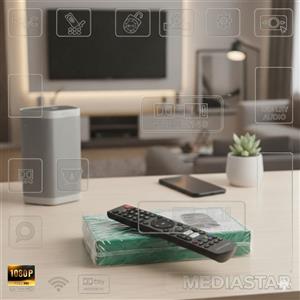 گیرنده اصلی مدیا استار R140 ورژن دو (امارات) (مناسب تا 43 اینچ) وکیوم شده و پلمپ شرکتی دستگاه (پک باز نشده)