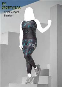 ست تاپ لگ سایز بزرگ ورزشی زنانه UNDER ARMOUR کد 002