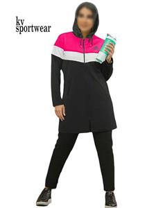 ست مانتو شلوار کلاهدار ورزشی زنانه adidas کد 003