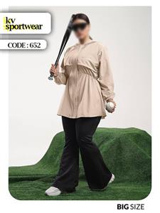 مانتو بارانی سایز بزرگ ورزشی زنانه NIKE کد 001