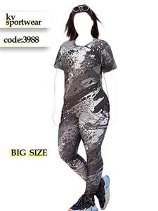 ست تیشرت شلوار سایز بزرگ ورزشی زنانه NIKE کد 0013