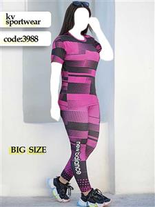 ست تیشرت شلوار سایز بزرگ ورزشی زنانه NIKE کد 0014