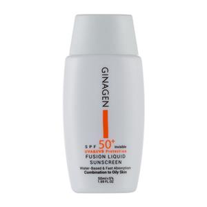 ضدآفتاب بی‌رنگ ژیناژن مدل Fusion Liquid