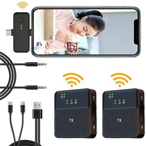 میکروفون یقه ای وایرلس دو فرستنده مدل SX-31
