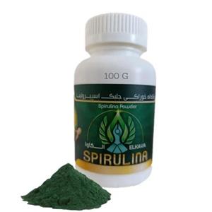 پودر خالص اسپیرولینا الکاوا (۱۰۰ گرم) | مخصوص اسموتی لاغری و ماسک صورت