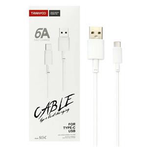 کابل شارژر Type-C به USB ترانیو مدل S13-TC