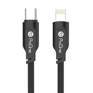 کابل شارژ و انتقال داده Lightning به Type-C پرووان مدل PCC143 توان 27 وات