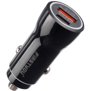 شارژر فندکی فست شارژ Firstyou F021 QC3.0 PD 3A 20W