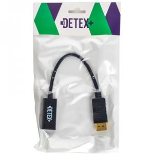 کابل تبدیل DisplayPort To HDMI دیتکس پلاس ( DETEX) طول 20 سانتی متر