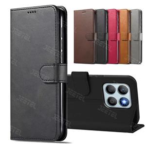 کیف چرمی Honor X5B / X5B Plus مدل لپ تاپی جاکارتی دار (محافظ لنزدار)