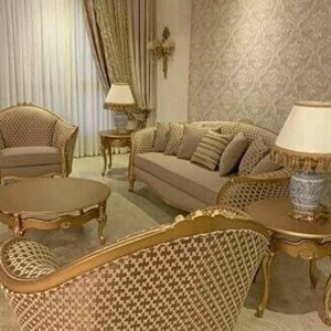 مبل 7 نفره سلطنتی مدل لورنزو  با چوب راش