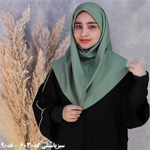 مقنعه رنگی نخی تترون ساده