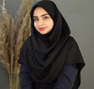 مقنعه مشکی نخی بروجرد
