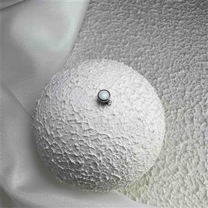 میکرودرمال تیتانیوم سنگ اوپال سفید صدفی ۵mm کد ۸۵۵