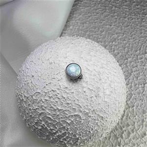 میکرودرمال تیتانیوم سنگ اوپال سفید صدفی 7mm کد ۸۵۹