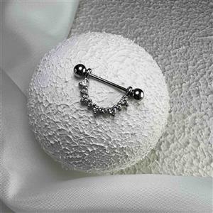 پیرسینگ نیپل (سینه) ۹ نگین کد ۲۰۴