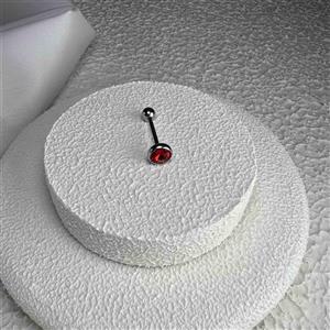 پیرسینگ زبان یک سر نگین قرمز کد ۷۰۵