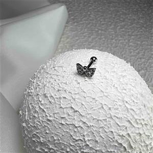 پیرسینگ گوش بالماسکه نقره ای جواهری کد ۱۰۰ 