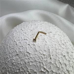 پیرسینگ بینی ال (L) سایز 2mm کد 307