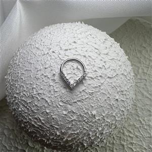 پیرسینگ دیث و سپتوم جواهری نگین دار طرح قلب کد 1150