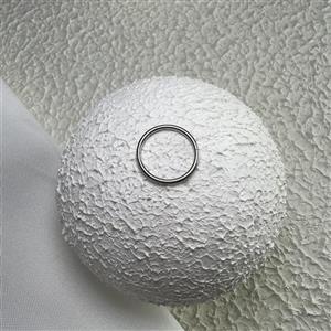 پیرسینگ حلقه ای نقره ای لولا مخفی کد 1127 (13mm)