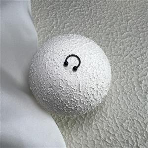 پیرسینگ اسمایل نعلی مشکی 8mm کد 903