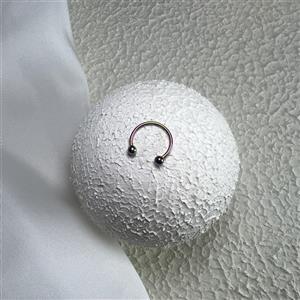 پیرسینگ اسمایل نعلی هولوگرامی 12mm کد 911