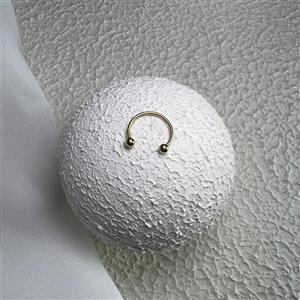 پیرسینگ اسمایل نعلی طلایی 11mm کد ۹۱۲