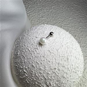 پیرسینگ گوش مرواریدی نگین6mm کد 1164