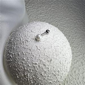 پیرسینگ گوش مرواریدی نگین 5mm کد 1163