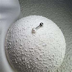 پیرسینگ گوش مرواریدی نگین 4mm کد 1162
