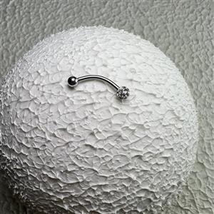 پیرسینگ ابرو و روک مدل سوارسکی 16mm کد 408