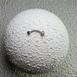 پیرسینگ ابرو و روک مدل سوارسکی 15mm کد 409